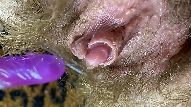 Wet Hairy Pussy Orgasm Pov With Big Clit Bunny Vibrator Test