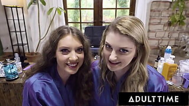 Lesbian Hairdressers Give You A Pov Show With Elena Koshka And Bunny Colby