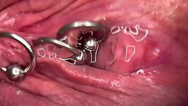 Close Up: Fucker Films Pierced Pussy & Clit, Makes Me Wet, Cums Inside