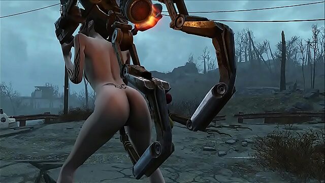 Handy Robot Servicing In Post-Apocalyptic Wasteland