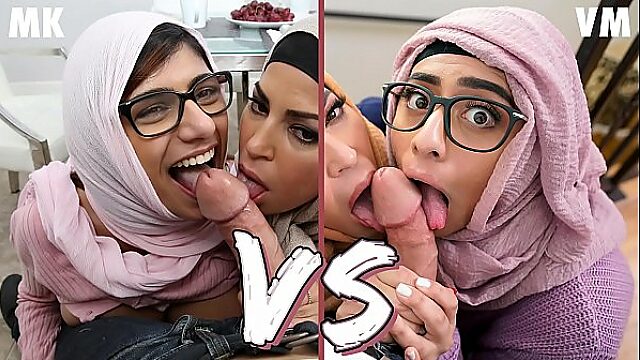 Battle Of The Big Boobs: Mia Khalifa Vs Violet Myers Compilation