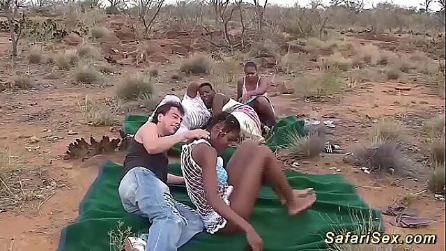 African Orgy In The Wild With Hung Men And Doggystyle Facial Finish