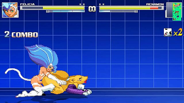 Felicia's Fierce Lust For Renamon's Hentai Beauty