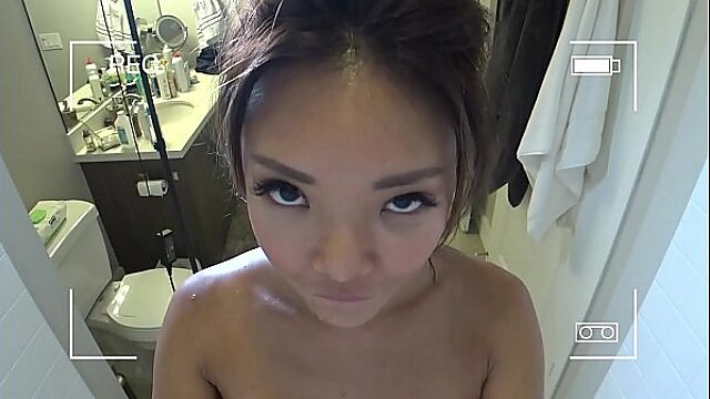 Sexy Asian Pov Blowjob In My Bathroom