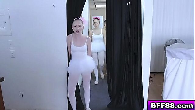 Lesbian Ballet Teacher Bends Over Horny Group Of Ballerinas