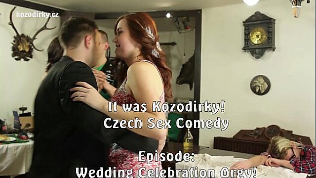 Massive Cock Rips Apart Chubby Bridesmaids At Orgy