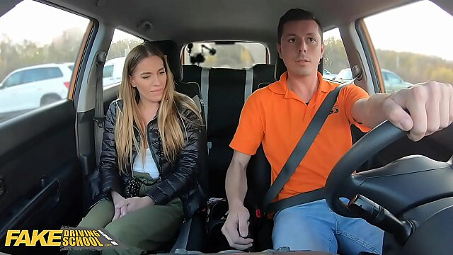 Eveline Dellai Sucks And Fucks In Fake Driving Lesson Pov