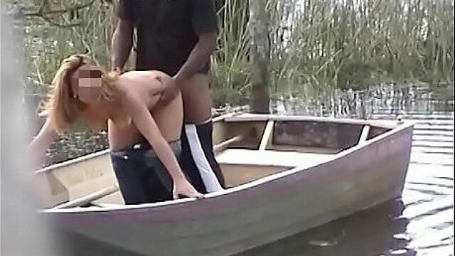 Amateur Latina Wife Moans While Cheating On Husband With Gardener In Canoe Sex Tape