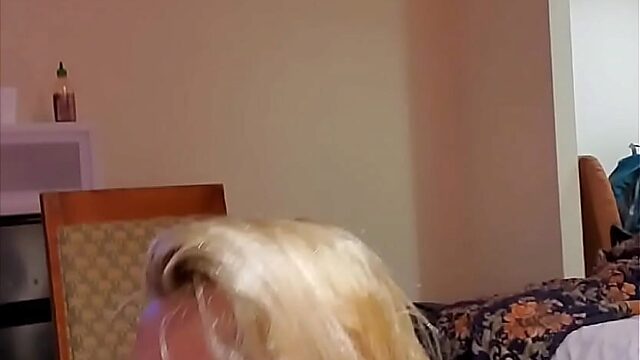 Blonde Slut With A Huge Ass Craves For Dope