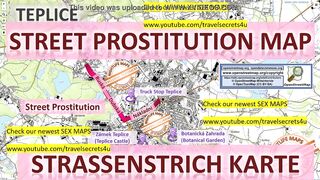 Teplice, Czech Republic, Tschechien, Street Prostitution Map. Prostitutes, Callgirls