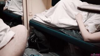 Travel Girl Seduce Stranger Guy On The Train And Let Him Fuck Her And Cum In Pussy! 4K - Creampie