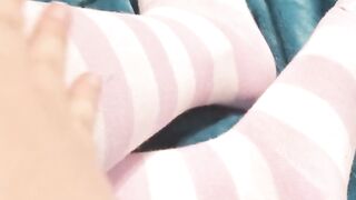 I Show Off My Feet In Knee High Socks