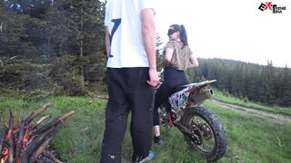 Brought Girlfriend To Forest It Fucked In Ass With Cum On Face