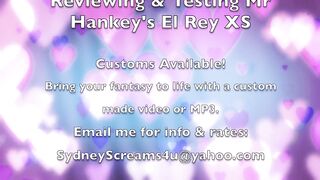 Big Ass Bbw Milf Reviewing & Masturbating With Mr Hankey's El Rey Xs Dildo - Bbw Sydney Screams