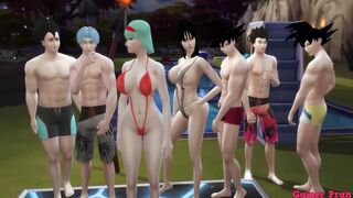 Milk Mother And Wife Epi 4 Orgy In The Pool Bulma And Chichi Beautiful Wives Share Their Stepsons And Have An Orgy They Fuck Her In The Ass Like Some Hentai Bitches