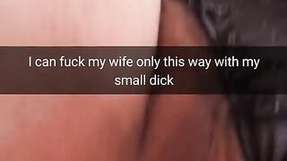 My Dick Is So Small, So I Can Only Barely Rub My Hotwife Pussy