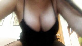 Hot Big Boobs Milf In Sexy Lingery Masturbate Big Black Strapon! Femdom