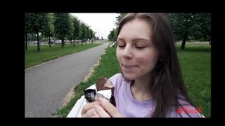 Very Cute Girl Enjoying Icecream - Hiyouth