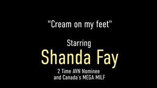 Foot Fetish Housewife Shanda Fay Gets Creamy Cum On Her Feet