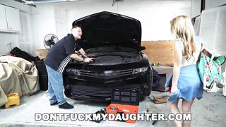 18Yo Teen Lilly Ford Fucks Daddy's Mechanic Friend (Dfmd15754)