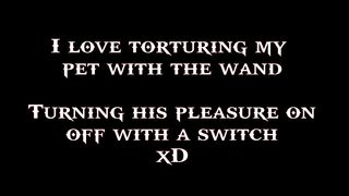 Watch Him Shake As His Orgasm Is Cruelly Ruined. Magic Wand Femdom Edging With Missdommenique