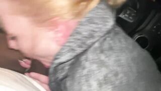 Slut Swallows Daddy In Jeep