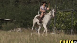 Fhuta - Cowgirl Alice Romain Gets Anal By The Lake