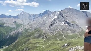 Risky Blowjob On The Top Of The Mountain - 2800 Meter