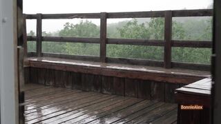 We Fuck In The Heavy Rain - Amateur Couple Bonniealex