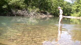 Cooling Off In The Creek