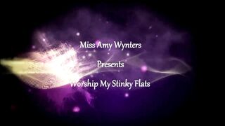 Amy Wynters Stinky Flats & Sweaty Feet Joi - Femdom Feet Worship Pov