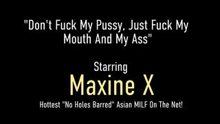 Super Perverted Busty Asian Maxine X Gives Intense Rimjob