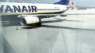 Playing With My Pussy In The Plane. Masturbation And Fingers Inside