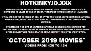 October 2019 News At Hotkinkyjo Site: Double Anal Fisting, Prolapse, Public Nudity, Large Dildos