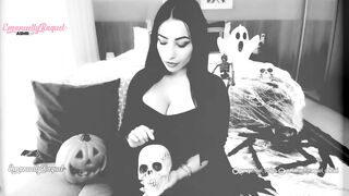 Halloween Morticia Addams Cosplay Virtual Interactive Pov Sex, Ahegao, Feet