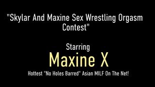 Orgasm Contest! Horny Maxine X And Skylar Harris Catfight