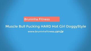 Pleasure - Muscle Bull Fucking Rough The Fitness Girl - Riding Hard This Big Ass On Doggy Style