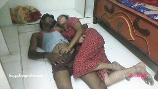 Desi Indian Telugu Couple Fucking On The Floor