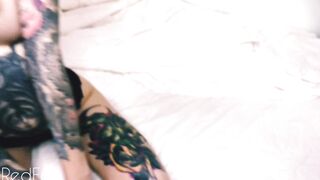 Perfect Deep Pov Blowjob From A Pink Cutie Teen, Big Tattooed Tits In Sperm