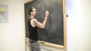 Punishment Handjob In The Classroom