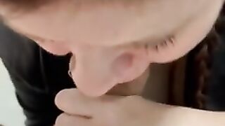 Amateur Hotwife Sucks Stranger's Cock Before A Show