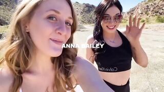 Wild Hiking Threesome Ffm - Molly Pills & Anna Bailey - Public Stapon Fun