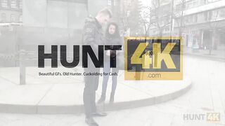 Hunt4K. Sucking Cock Next To Her Bf For Cash