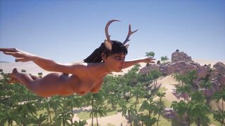 Sexy Reindeer Girls On Spring Break, Part 1 - Lesbian Orgy At The Nude Beach