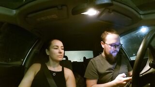 Hot Milf In Stockings Gives Risky Public Blowjob With Creampie In A Carwash