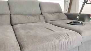 Cuckold, Fucking My Friend's Inside The Sofa, She Thought I Was Her Husband