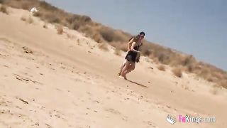 Sol Fucks A Guy In A Beach Surrounded By Voyeurs