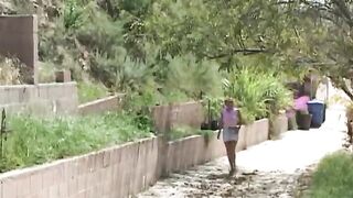 Wild Cock Attacks Blonde With Sexy Ass And Fucks Her Outdoors