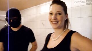 Viktoria Goo Drinks Piss, Gets Fucked & Massively Facialized And Let The Cuckold Boy Film It