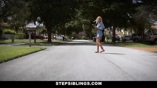 Stepsiblings - Lets Both Ride This Cock